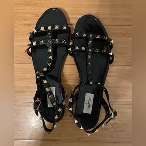 Valentino Rockstud Gladiator Sandals. NWT and box. Guaranteed authentic. Sz 40.